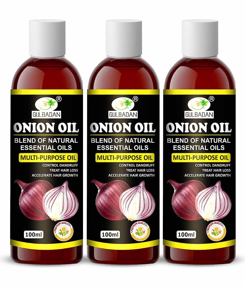 GULBADAN - Hair Growth Onion Oil 300 ml ( Pack of 3 )