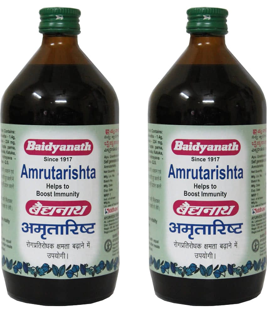 Baidyanath Amrutarishta Bacterial Infection Liquid 220 Ml Pack of 2