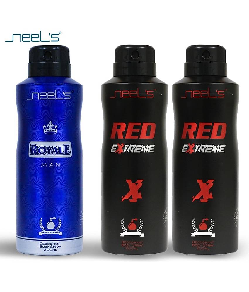 Neel's - Deodorant Spray for Unisex 200 ml ( Pack of 3 )