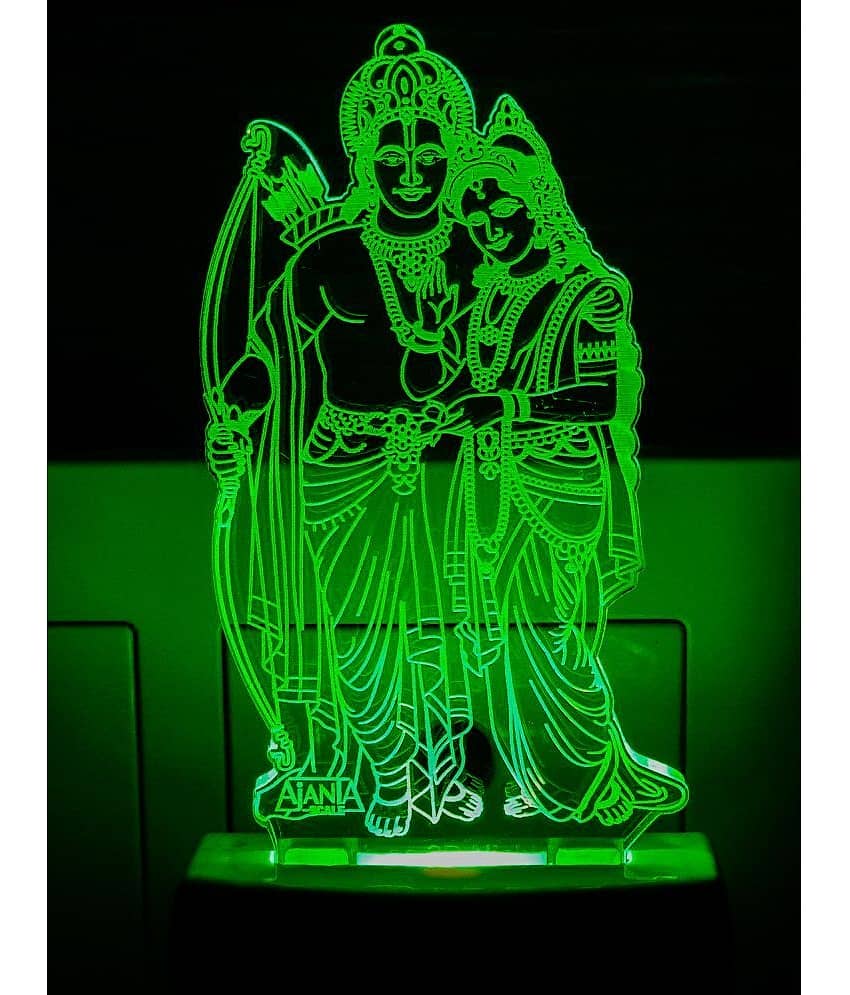 SUPERAJANTA SITA RAM 2072 Night Lamp Multi - Pack of 1