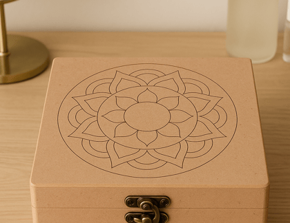 Dbeautify's Mandala engraved lock box