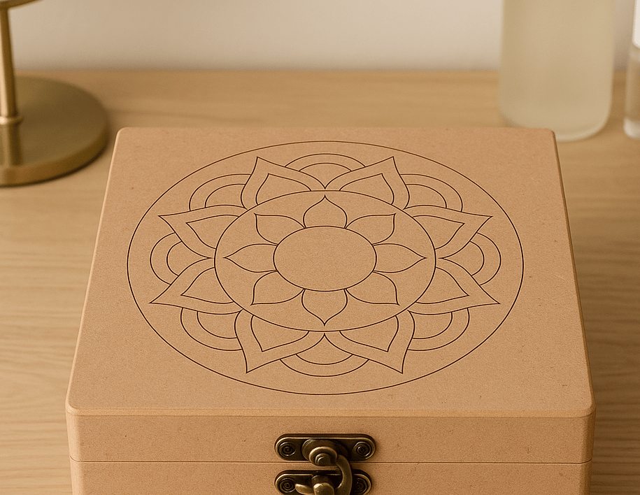 Dbeautify's Mandala engraved lock box