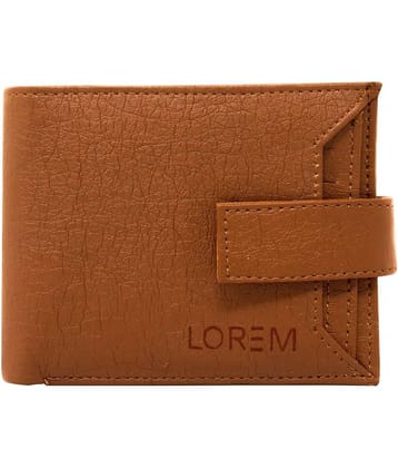 Lorem - Brown Faux Leather Men's Anti-theft Wallet ( Pack of 1 )