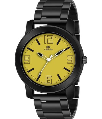 IIK COLLECTION - Black Stainless Steel Analog Men's Watch