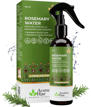 Avimee Herbal 100% Pure Rosemary Water Promotes Hair Growth, Reduces Fall, Adds Shine 200ml, (Pack of 1)