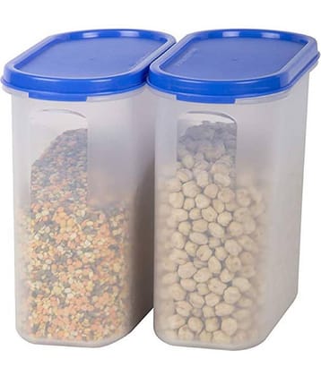 Analog kitchenware - Polyproplene Navy Blue Food Container ( Set of 2 - 2000 )