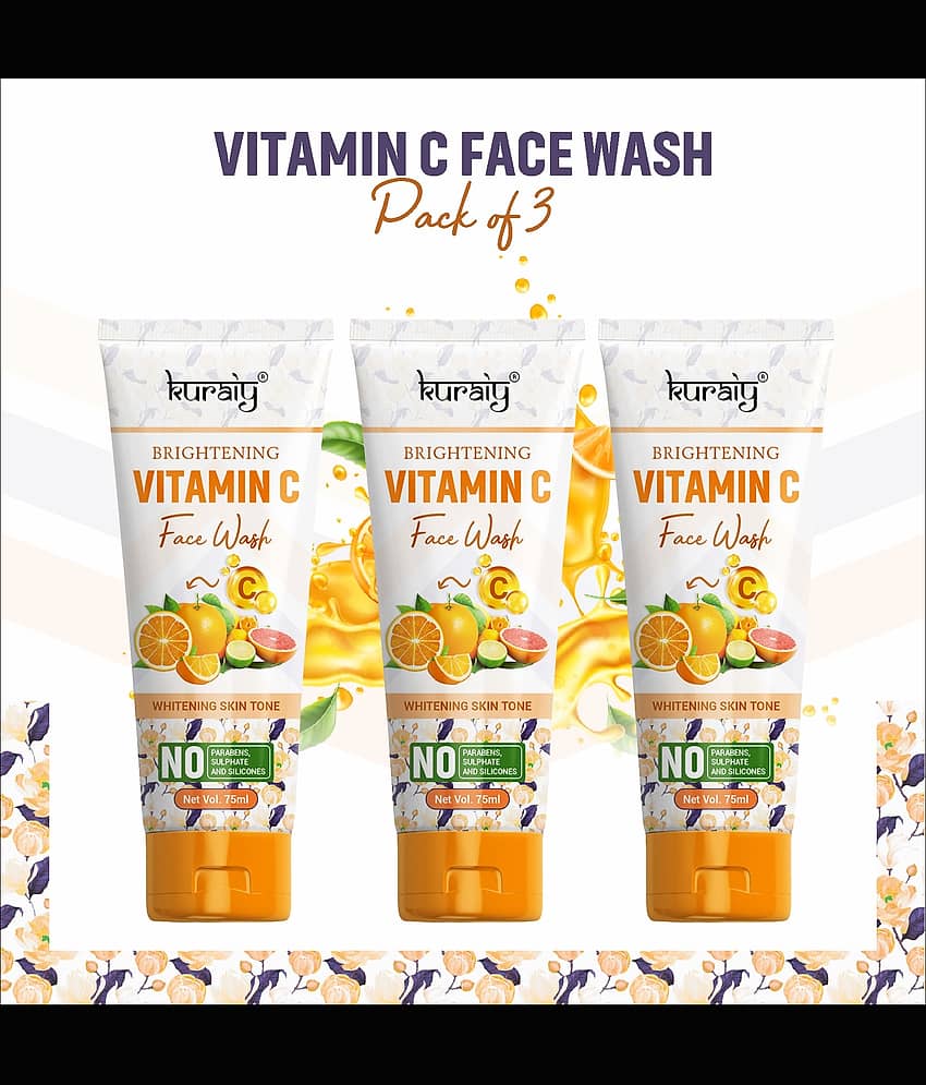 KURAIY Facial Cleanser Face Washing Remove Blackhead Face wash pack of 3