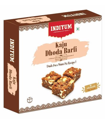 Indiyum Sweet Mithai Kaju Dodha Barfi 400gm