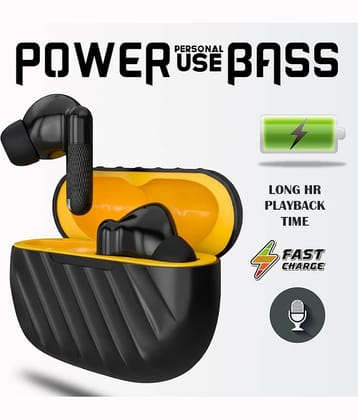 HUG PUPPY Bluetooth 5.3 Earbuds | 30H Battery | Powerful Bass & Clear Sound | Smart Touch | Wireless Earphones with Type-C Charger (Black)