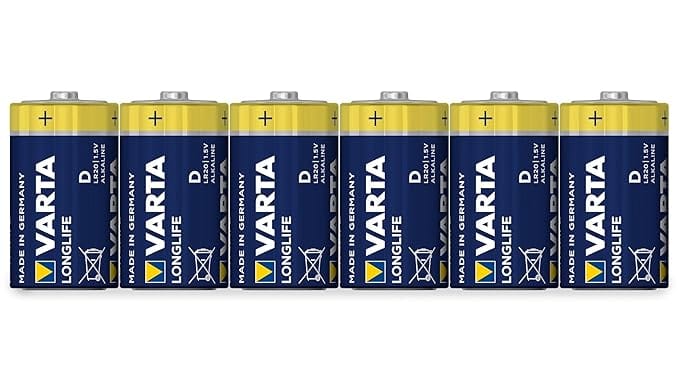 VARTA Longlife - Alkaline Batteries D/Mono / LR20, Pack x6