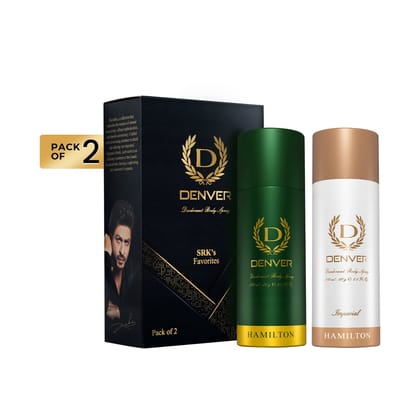 Denver Pack of 2 SRK's Favorite Deos - (Hamilton & Imperial) - 200ml Each