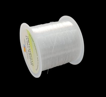Invisible Nylon Wires 0.2 MM (1 Roll, 125+ Meters) String Cords Threads For Bracelet Jewellery Making DIY Crafts Fishing Line-1 Roll (125 Meters)