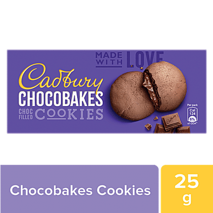 Cadbury Chocobakes Chocobakes Cookies - Delectable, Smooth & Crunchy, 25 g