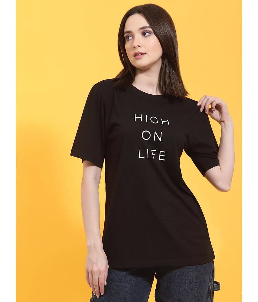 Rigo Women's Cotton Regular Top ( Black )