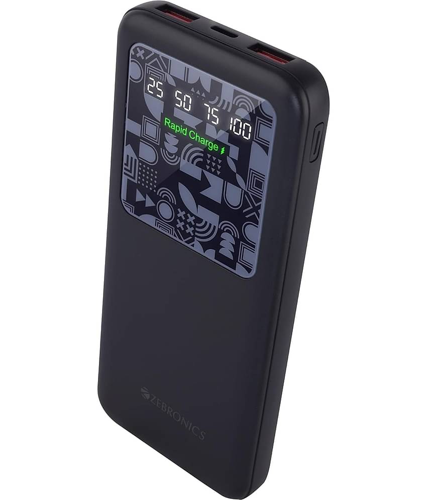 Zebronics 10000 -mAh 5V/3A Li-Polymer Power Bank