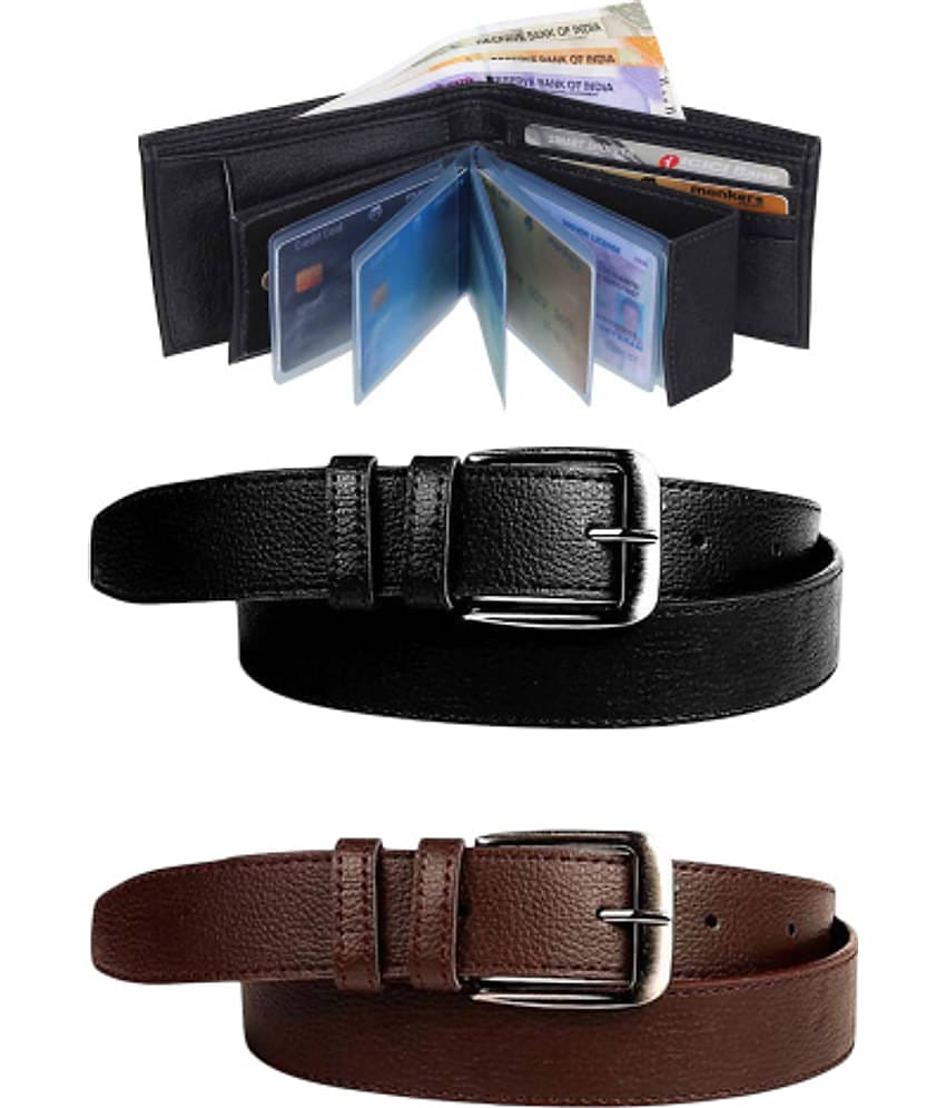 Kastner - Multicolor PU Men's Casual Belt ( Pack of 3 )