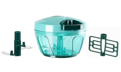 500ml Manual Food Chopper | Hand-Powered Vegetable Chopper & Cutter | Quick & Easy Onion, Garlic, Nuts, and Salad Chopper | BPA-Free, Durable & Portable Kitchen Tool