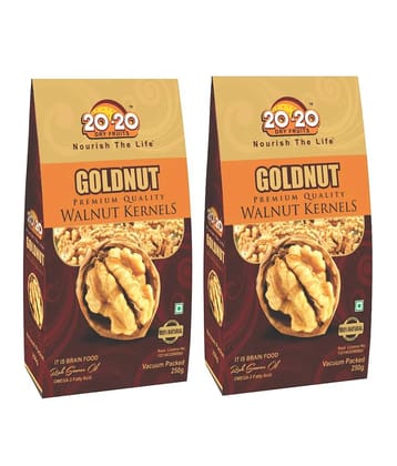 20-20 Dry Fruits Walnuts (Akhrot) 250 g Each Pack of 2