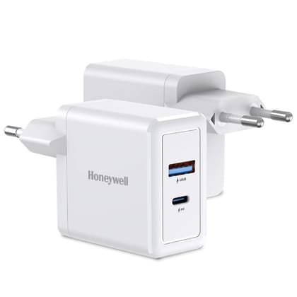 Honeywell Zest PD30W Charger with Type C PD 3.0, Ultra-Fast Charging Compatible with All Smartphones, Tablets, Power Banks, Smartwatch- White