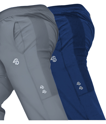 Forbro Blue Polyester Men's Trackpants ( Pack of 2 )