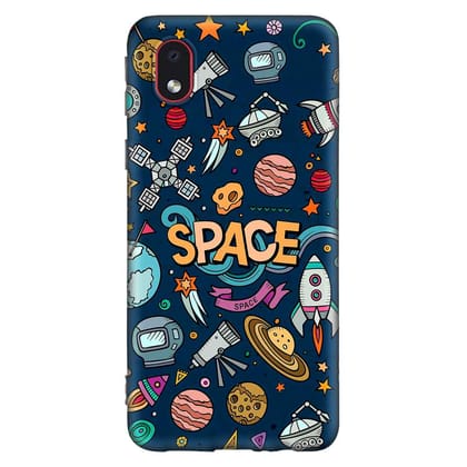 Space Equipment Samsung M01 CORE Premium Embossed Mobile cover