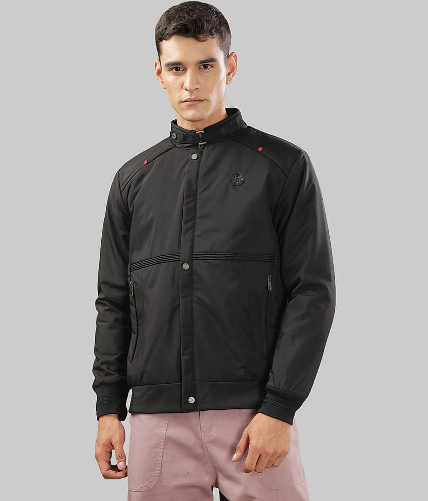 Dollar Synthetic Men's Quilted & Bomber Jacket - Black ( Pack of 1 )
