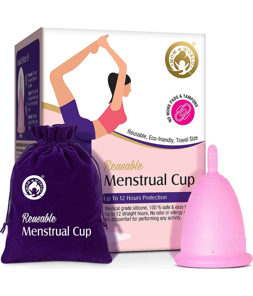 Mom & World - Silicone Reusable Menstrual Cup Medium ( Pack of 1 )