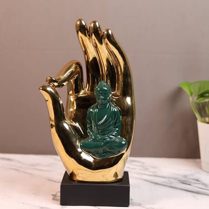 Peaceful Buddha Sitting in Hand