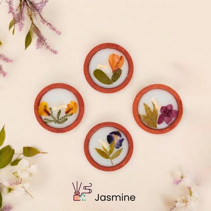 Set of 4 Scented Candle Box - Orange