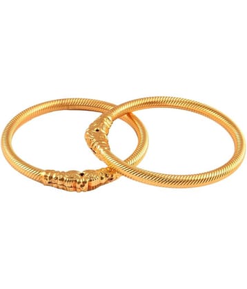 Jewar Mandi - Gold Bangle Set ( Pack of 2 )