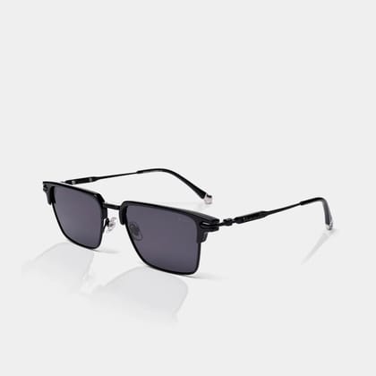 MOONX CLUB – Polarised Rectangular Metal Sunglasses (Unisex)
