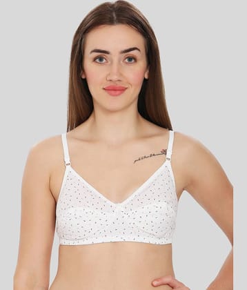 ILRASO Cotton Non Padded Women's T-Shirt Bra ( White )