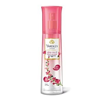 Yardley London Fine Fragrance Mist - Alpine Rose & Black Currant, Long-Lasting Freshness, 140 ml