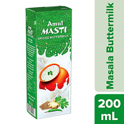 Amul Masti Buttermilk - Spice, 200 ml Carton