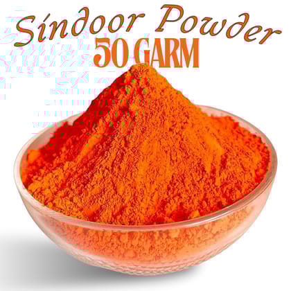 Santarms Organic Hanuman Ji Sindoor 50Gm Orange sindur Powder For Worship No Lead Bajrangbali Rituals Ideal Chhat Pooja And Religious kumkum Pure Natural Chemical Free 100%