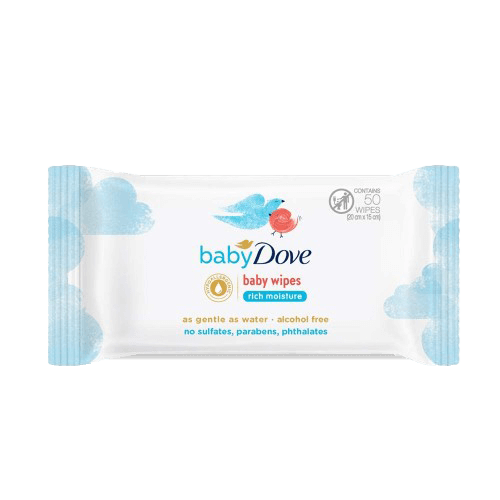Baby Dove Wipes Rich Moisture 2 x 50g