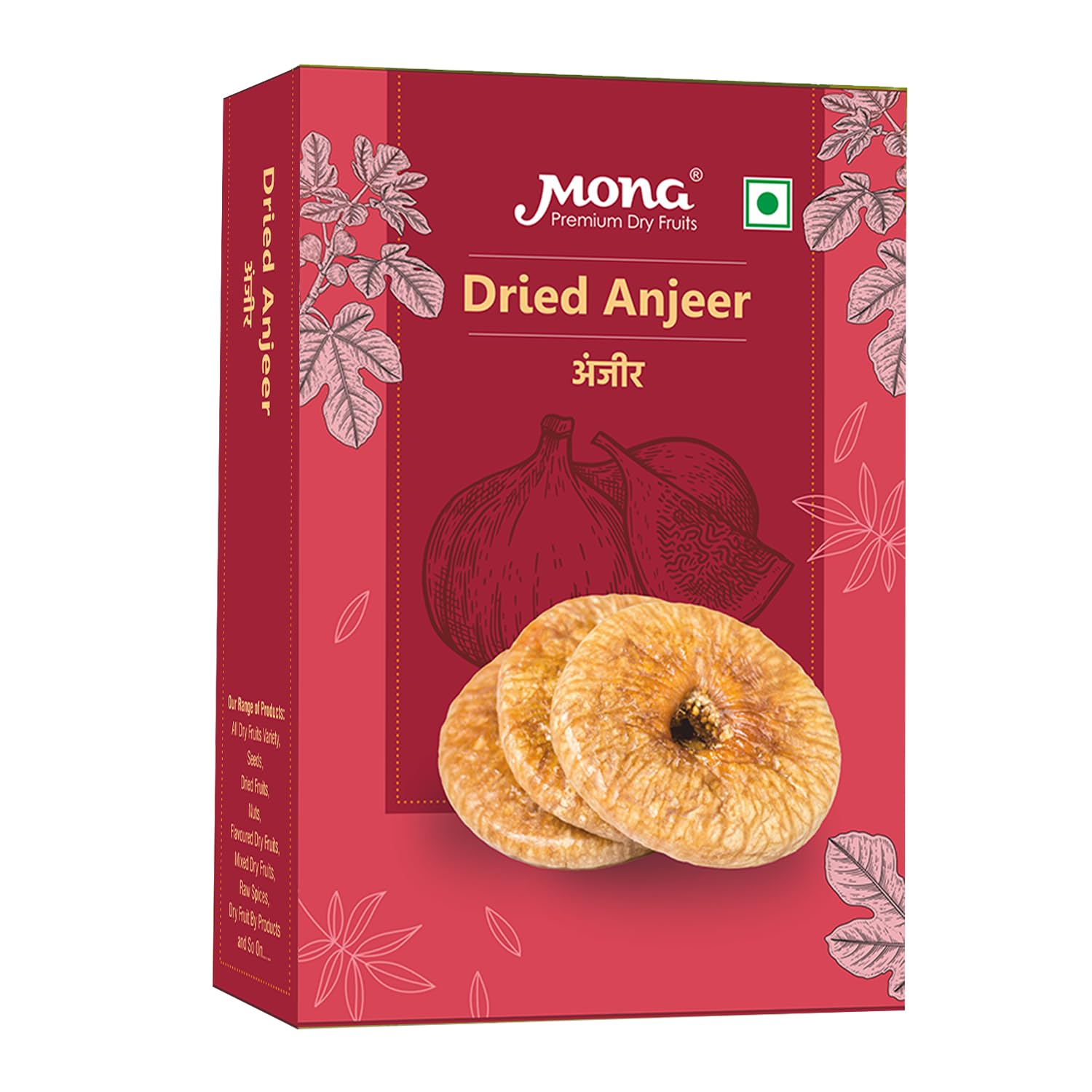 Mona Premium Dried Anjeer (Figs) – Natural, Healthy & Nutritious Dry Fruit Snack