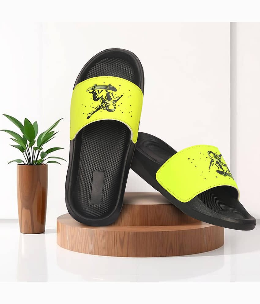 PERY PAO Green Men's Slide Flip Flop
