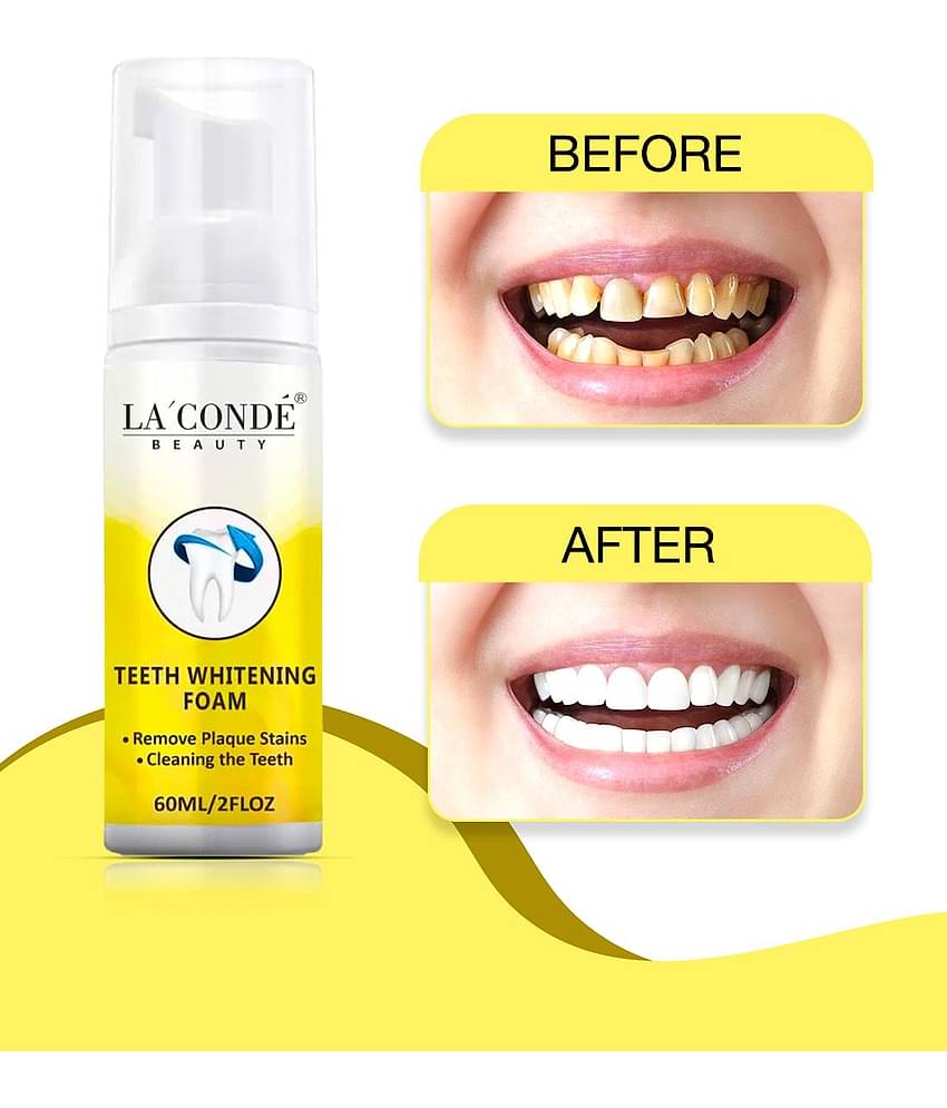 LA' CONDE' Teeth Whitening Foam Remove Stains Denture Oral Kit