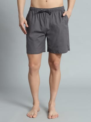OWO THE LABEL Men’s Organic Linen Boxer Shorts – Classic Comfort in Brown-S