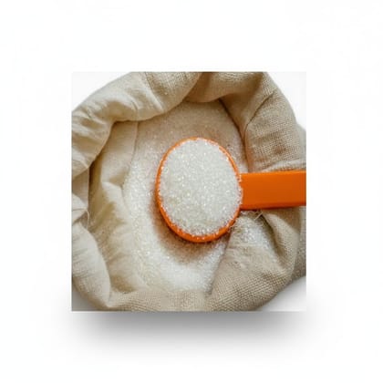 Granulated White Sugar - 1 kg - One cloth bag of sugar