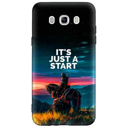 IT"S Just A Start Samsung J7 (2016) Premium Embossed Mobile cover