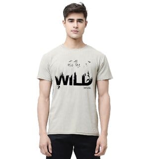 LEOTUDE Men's Regular Fit Cottonblend Half Sleeve T-Shirt