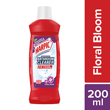 Harpic Bathroom Disinfectant Cleaner - Floral, 200 ml Harpic Bathroom Disinfectant Cleaner - Floral, 200 ml