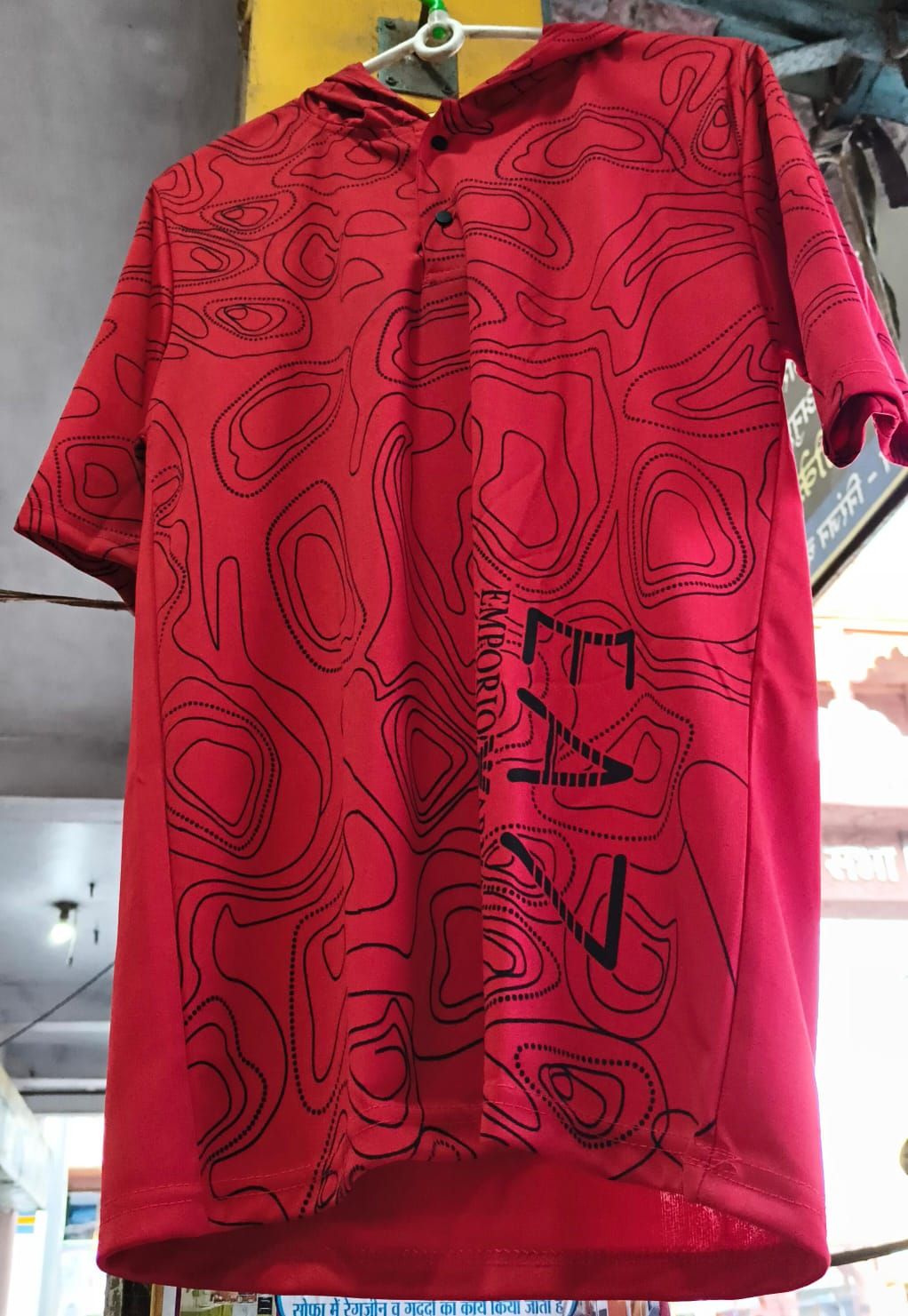 Mens Printed Hooded T-Shirt