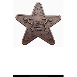 1616 Libbo Eic 1 Anna (Weight 63 Gram) Extremely Rare Beautiful Star Token