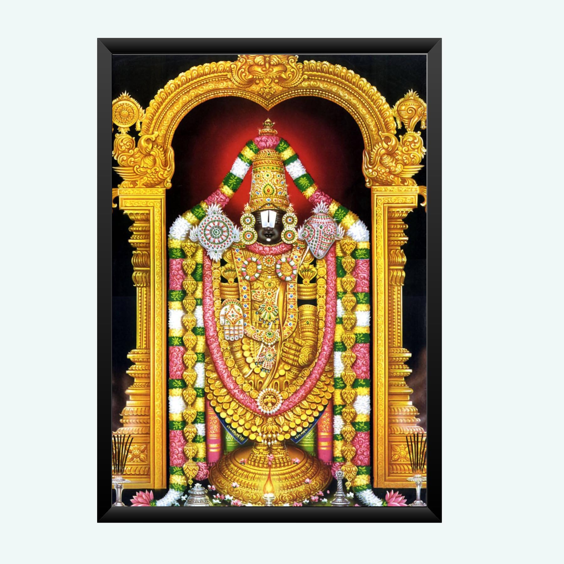 NOKKES tirupati blalaji Venkateswara tirupati blalaji Photo Frames Religious Photo frame 5X7 Inch Photo Frame_AQW37