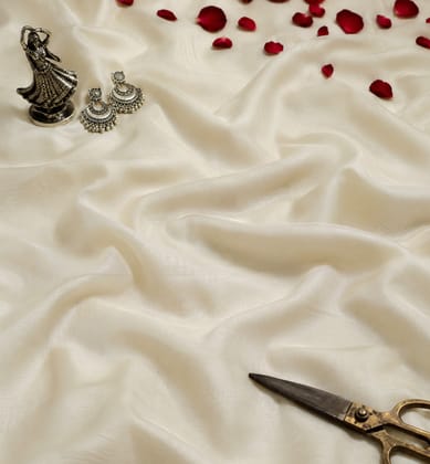 Handloom Chanderi Silk By Cotton Dress Material(10 Meters)