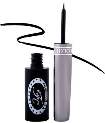 Fashion Colour - Black Natural Eye Liner Liquid ( Pack of 1 )