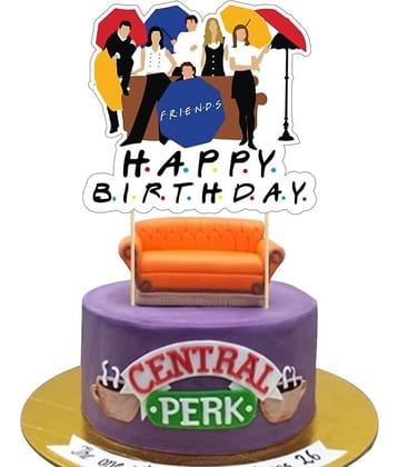Zyozi Friend Birthday Party Decorations- Friend Party Decorations,Birthday Party Supplies-Cake Topper